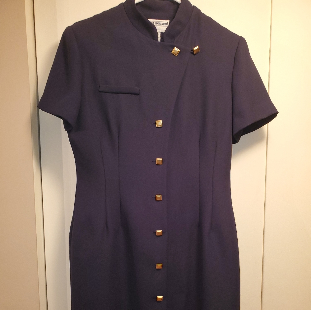 Jessica Howard Petite Navy Dress